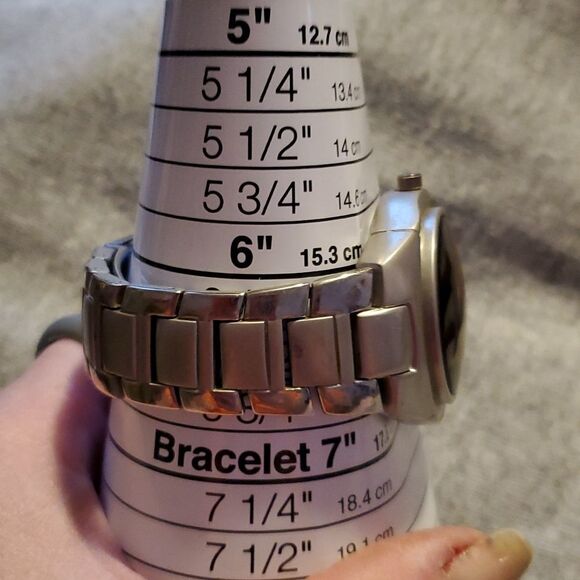 Paul Jardin Tan Face Watch Men's or Women's Faux Chronograph Wristwatch - Picture 6 of 8